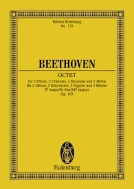 Beethoven: Octet Eb major Opus 103 (Study Score) published by Eulenburg